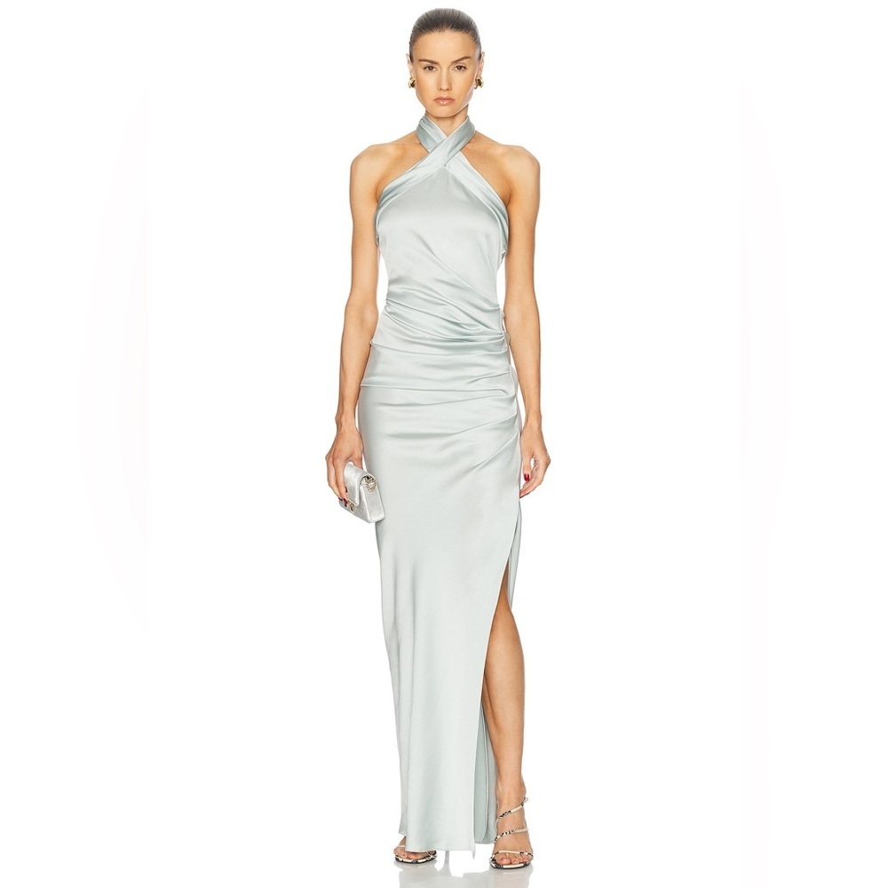 SIMKHAI Sarabella Halter Neck Dress